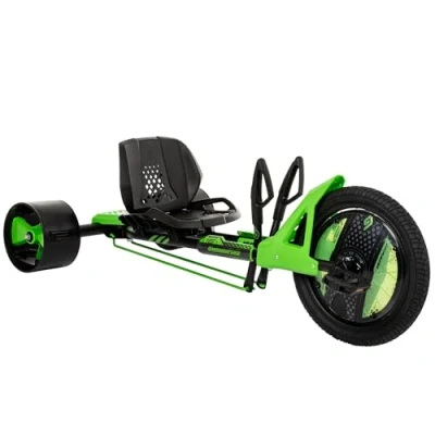 Image de Huffy Green Machine Drift Trike 16 pouces, design ergonomique élégant, siège réglable, tricycle Kart pour enfants de 5 à 8