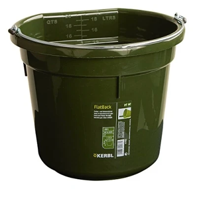 Image de Kerbl Seau à Nourriture et Eau Flat Back Vert