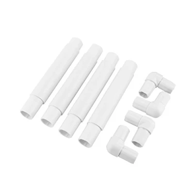 Image de Akozon Cadre de point croix 4 tubes en polypropylène adaptateurs broderie Pour la Quilting Cross Stitch Needle Peinture Soie etc.(27.9*27.9cm)