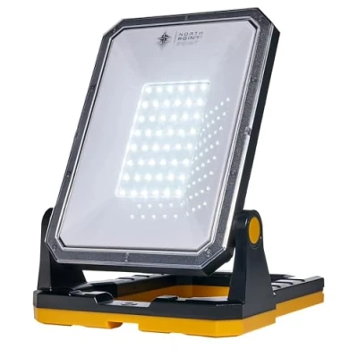 Image de Northpoint Projecteur de chantier LED multi batterie 3000 lm 6500 K IP20 Intensité variable max. 30 W Compatible avec Bosch, Maktia, Dewalt/Milwaukee, Black&amp;Decker/PorterCable/Stanley