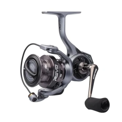 Image de Abu Garcia Moulinet Revo SX, pêche carnassière, en Eau Douce, Perche, brochet, Sandre, Noir/Gris, Rapport de Vitesse 6,2:1, Robuste et léger, 9 + 1 roulement, 2500