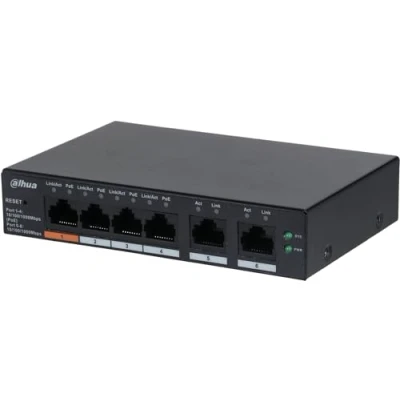 Image de Dahua Technology DH CS4006 4GT 60 commutateur réseau Géré L2 Gigabit Ethernet (10/100/1000) Connexion Ethernet, supportant l&#039;alimentation via ce port (PoE) Noir Neuf