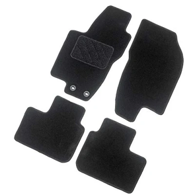 Image de AutoStyle TM MA545 Ensemble de tapis sol Textile avant et arrière 4 noir