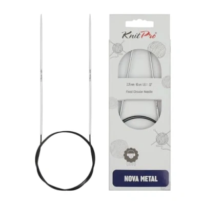 Image de KnitPro KP10315 Nova Aiguille Circulaire Fixe Bois Multicolore 22 x 0,9 11,5 cm