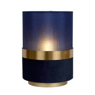 Image de Lucide 10508/01/35 Lampe de Table, Lin, 40 W, Bleu