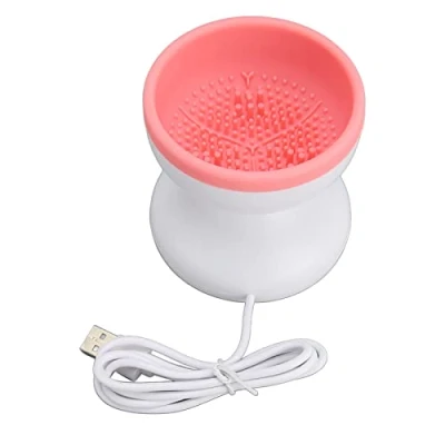 Image de Machine à nettoyer les pinceaux de maquillage, Cadeaux la Saint Valentin pour lui, Nettoyeur cosmétiques rotation automatique par USB, Outils nettoyage rapide tous