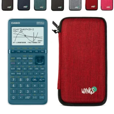 Image de CALCUSO Ensemble de Base Rouge avec Calculatrice Graphique Casio Graph 25+E II