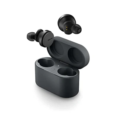 Image de Philips TAT8506BK Écouteurs sans Fil, réduction du Bruit Pro, écouteurs Fil pour Adultes, avec Double Micro et Commande Tactile, connectivité multipoint Bluetooth, autonomie de 35 Heures, Noir