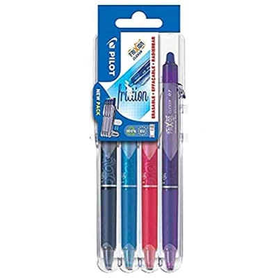 Image de Pilot Stylo roller FRIXION BALL CLICKER 07 Set2Go, étui de 4