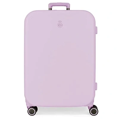 Image de Valise Enso Annie Medium Violet 48x70x28 cm ABS rigide Fermeture TSA intégrée 79L 4,32 kg 4 Roulettes doubles