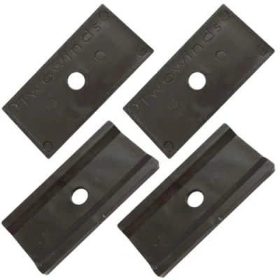 Image de Twowinds Support de Rail Compatible avec VW T5 T6 Multivan Transporter California Protection Riel Arrimage Cargaison Base Coulissante Fixation Multiflexboard, Mobilier, Frigo, Potty (4 unités)