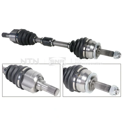 Image de SNR DK84.008 Arbre de transmission Essieu avant gauche 646mm avec support en caoutchouc HYUNDAI: i20 I 3/5 portes