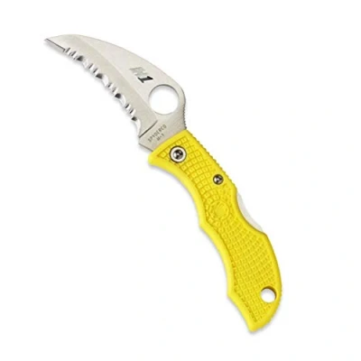 Image de Spyderco Ladybug 3 Salt Couteau fermant Mixte Adulte, Jaune, 4.3&quot;