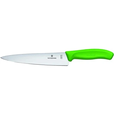 Image de Victorinox Swiss Classic Couteau à Découper, Lame de 19 Cm, Inoxydable, Acier Vert