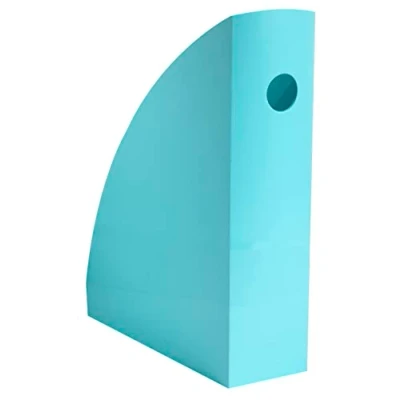 Image de Exacompta Réf. 18263D Lot de 6 porte revues MAG CUBE Aquarel, pour rangement documents A4 et A4+, catalogues, magazines Dimensions : Prof 26,6 x larg 49,2 Haut 30,5 cm Couleur vert pastel