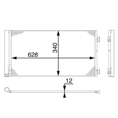 Image de MAHLE ORIGINAL AC 751 000S Condenseur De Clim avec déshydrateur 14 13,7 628 MINI: 3/5 portes, Clubman, Cabriolet