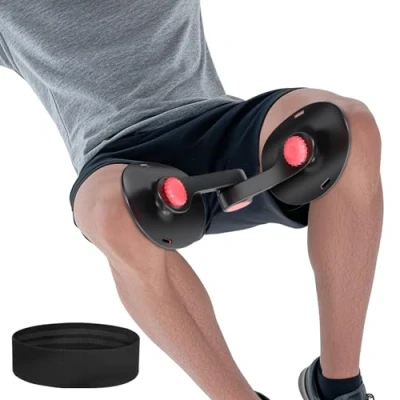 Image de TINRIEF Entraîneur de Cuisse et Hanche 22 kg avec Bande résistance, entraînement du Plancher pelvien, Kegel pour la rééducation Post Partum, Tondeuse intérieure