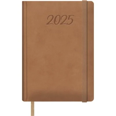 Image de Dohe Samba Agenda 2025 journalier format A5 (15 x 21 cm), 12 mois de janvier à décembre, couverture rigide en similicuir, planificateur espagnol, fournitures bureau