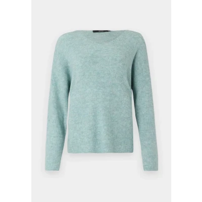 Image de Vero Moda Vmcrewlefile V NECK Pullover, Femme, Taille: Medium, Gray mist