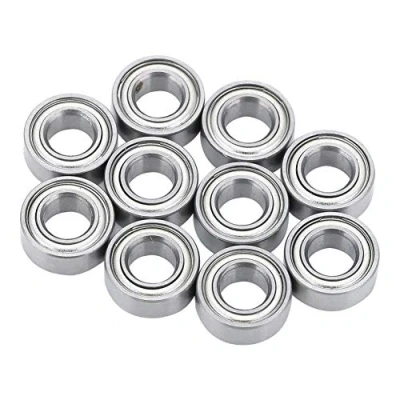 Image de Kafuty 10pcs MR105zz en Acier chromé Portant 5x10x4mm Mini roulements à Billes, Accessoires résistant l&#039;usure de 6000 TR/Min, pour imprimante 3D