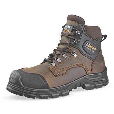 Image de JALLATTE Chaussures de sécurité Hautes Marron et Noire JALFIR SAS S3 CI an SRC 45 Marron/Noir