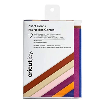 Image de Cricut Cartes d&#039;insertion de transfert papier d&#039;aluminium Célébration 10,8 cm x 14cm 8 pack Pour une utilisation Joy Card Mat To Tool, Argent, A2, Set Pièces