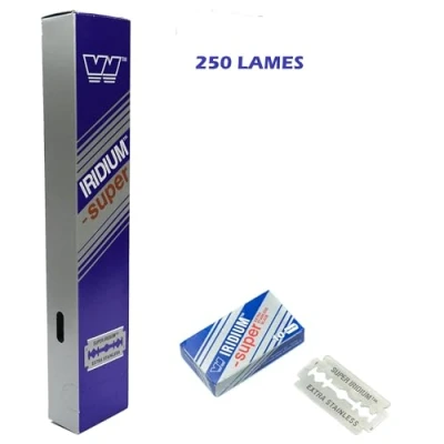 Image de 250X WIZAMET SUPER IRIDIUM Lames de Rasoir Surete Sécurité Professionelle pour homme à double bord lame rechange ancien