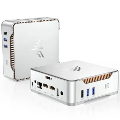 Image de NiPoGi Mini PC 16Go RAM 512Go ROM, 12th Gen Ιntel Alder Lake N95 3,40GHz Ordinateur de Bureau, GK3 Plus Tour avec 2X HDMI+VGA 4K Triple Affichage/WiFi 5/RJ45 pour Bureau,Étude