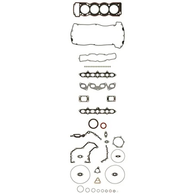 Image de AJUSA 50107100 Jeu complet de joints d&#039;étanchéité, moteur avec joint culasse cylindre, tige soupape FIBERMAX