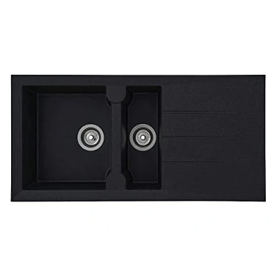 Image de respekta Évier granit noir 100 cm type/modèle : ALINEO100X50S