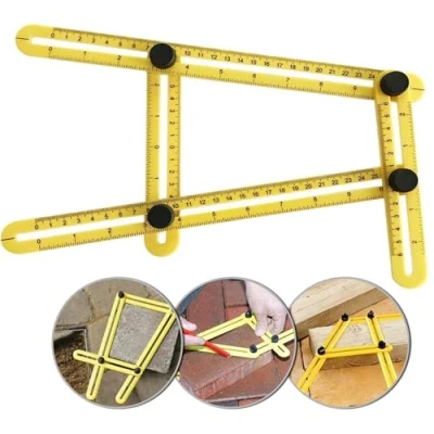 Image de DXIA Regle Multi Angle d&#039;outil de Modèle, Angleizer Template Tool, Règle Mesure angle, Pliable Mesure, Gnérale Modèle pour Bricoleurs, Constructeurs, Artisans