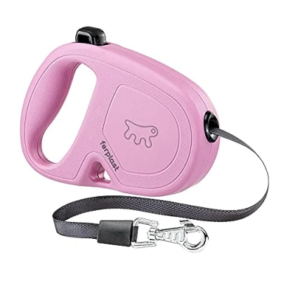 Image de Ferplast Laisse Chien Enrouleur Flippy One, pour Petits Chiens jusqu&#039;à 15 Kg. Sangle Extensible Max 4 m. Bouton Unique verrouiller et déverrouiller, Lilas