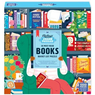 Image de 50 Must Read Books of The World Bucket List 1000 Piece Puzzle