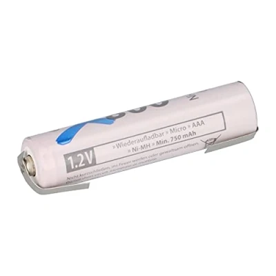 Image de Batterie micro AAA LSD Plus NI MH 1,2 V 800 mAh U cosse à souder faible auto décharge rechargeable +
