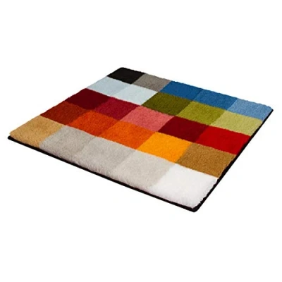 Image de Kleine Wolke Tapis de Bain Cubetto 60x60cm Multicolore, polyacrylique, 60 x 2 cm