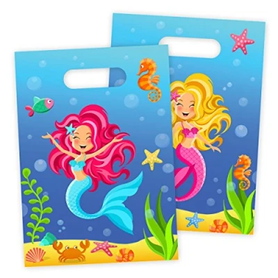Image de Sacs de distribution fête sirène 8 pièces