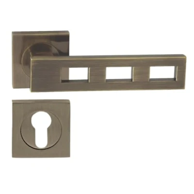 Image de Domino Poignée de porte Tre QR M3 laiton PZ Cylindre profilé [Cylindre profilé]