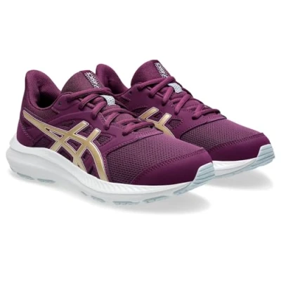 Image de Asics JOLT 4 Unisex Chaussures de running neutres pour enfants, Taille: 36, Deep mauve/champagne Tissu / matière synthétique