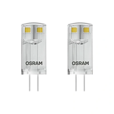 Image de Osram Lot de 2 Ampoules LED Capsules Culot G4 Blanc Chaud 2700K 0,9W (équivalent 10W)