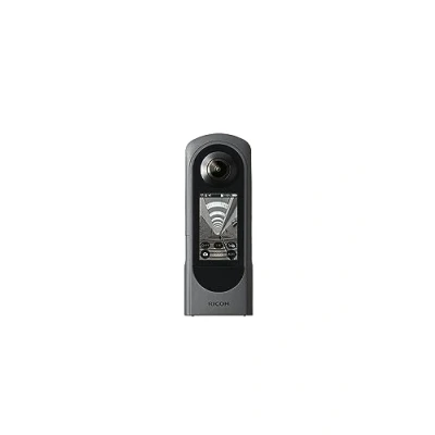 Image de Caméra Ricoh 360 degrés Theta x (2023), Image Haute Résolution d&#039;environ 60M, 5,7K 360, Écran Tactile, Batterie Interchangeable, Carte Mémoire Externe