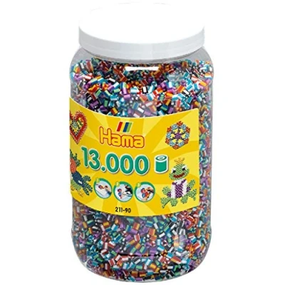 Image de Hama 211 90 Midi Pot 13000 Perles mélange bicolore