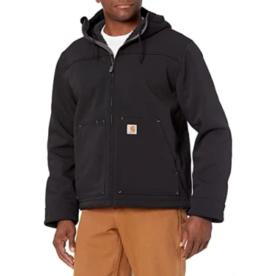 Image de Carhartt Super Dux Relaxed Fit Sherpa Lined Active Jac Bonded Chore Coat, Noir, L Hommes