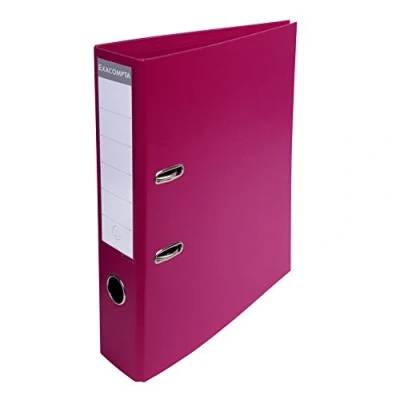 Image de Exacompta Réf. 53747E 1 classeur à levier A4 Prem&#039;Touch Dos de 70 mm Mécanique 75 Dimensions extérieures : 32 x 29 7 cm Format classer Coloris Fuchsia