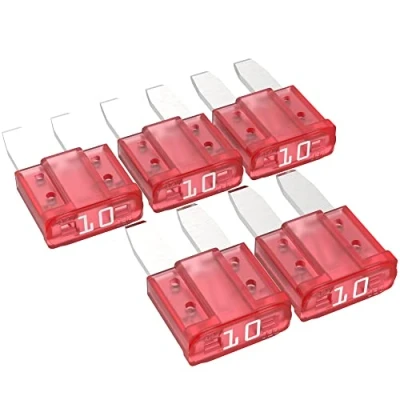 Image de AUPROTEC Micro 2 Fusibles à lame MikrOTO II 5A 30A fusible enfichable d&#039;automobile choix : 10A ampère rouge, 10 pcs