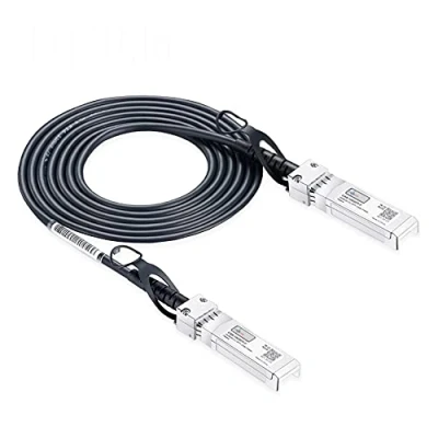 Image de Elfcam® 2m 10Gb DAC Câble SFP+ à SFP+, 10G Direct Attach Copper (DAC) Twinax Cable, Compatible avec Cisco, Huawei, D Link (2M)
