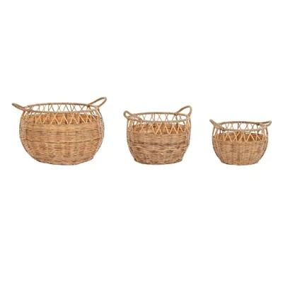 Image de Ensemble de paniers DKD Home Decor Multicolore Métal et polyéthylène 40x40x30 cm À monter soi même