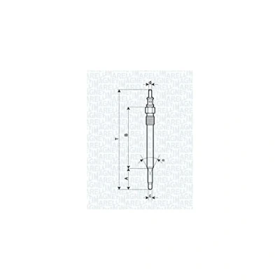 Image de MAGNETI MARELLI 062900012304 Bougie de préchauffage 11,5V 10A M10X1 MERCEDES BENZ: Classe E Berline, C Vito Mixto