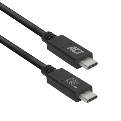Image de ACT AC7402 câble USB 2 m 3.2 Gen 1 (3.1 1) C Noir Neuf