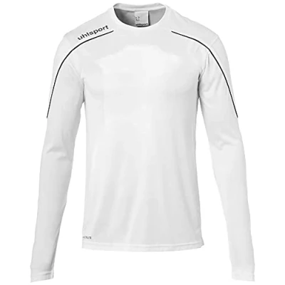 Image de uhlsport Stream 22 Langarm Maillot Homme, Blanc/Noir, XXXL