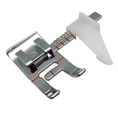 Image de La Canilla Pied de biche avec guide réglable pour machine à coudre Alfa, Singer, Brother, Lidl, Silvercrest (Universel, Snap on)